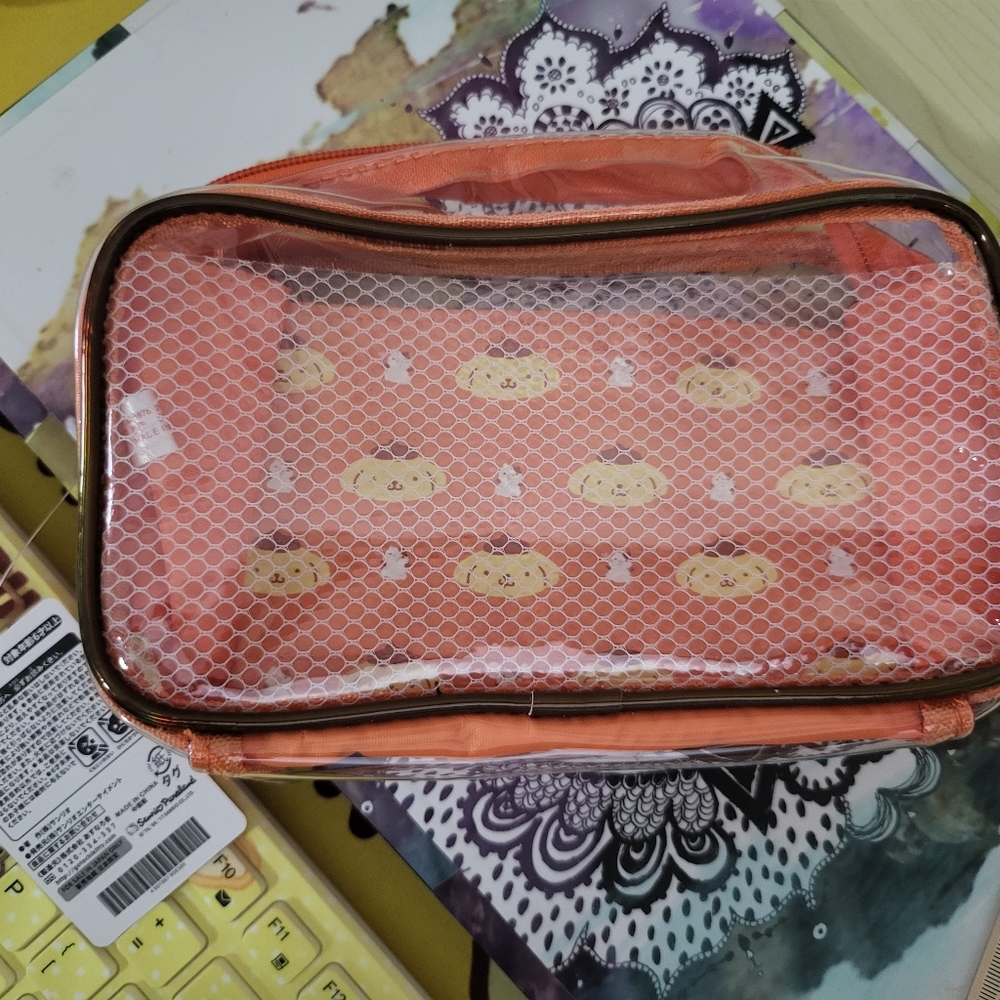 Sanrio License Pompompurin Clear Pouch - Picture 4 of 6